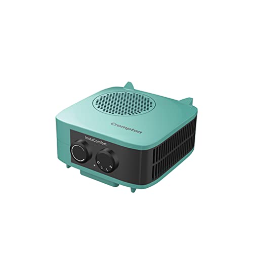 Crompton Insta Comfort Heater 2000 Watts Heat Convector With Adjustable Thermostats, Hybrid Cyan, Standard