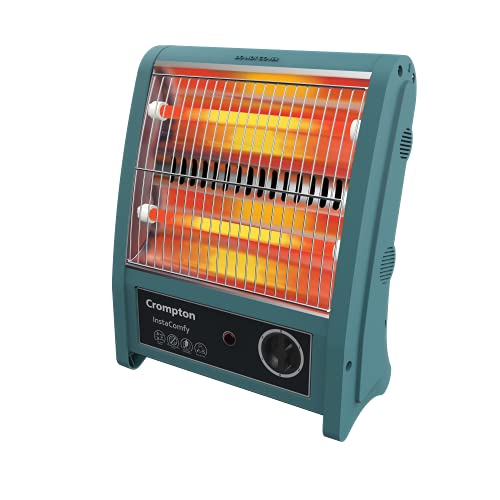 Crompton Insta Comfy 800 Watt Room Heater With 2 Heat Settings(Grey Blue)