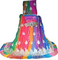 V And V Shop Embroidered Semi Stitched Lehenga Choli(Multicolor)