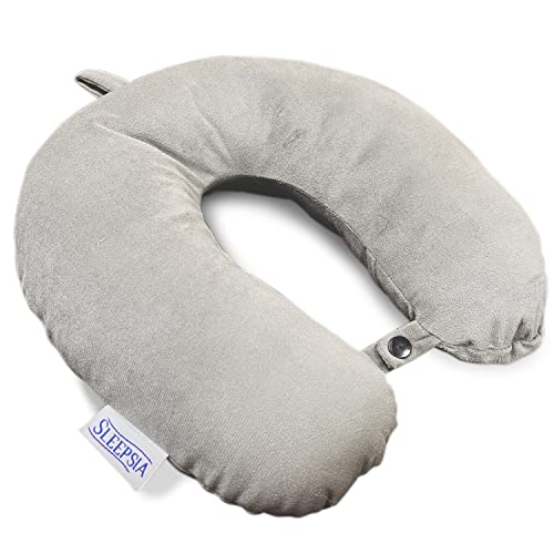 Sleepsia Neck Pillow For Travel, Travel Pillow For Airplane| Support To The Neck, Head, Car And Flights – Travel Neck Pillow
