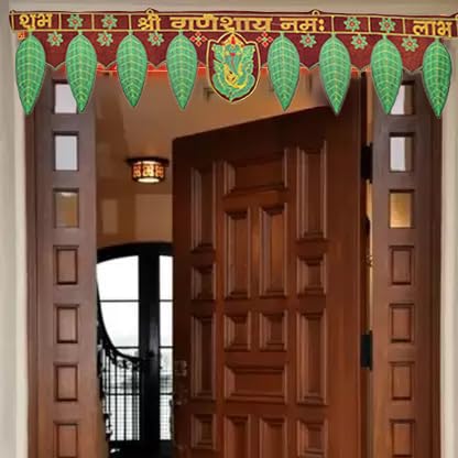 Collectible India Bandarwal Toran For Door Diwali Pooja Mandir Decoration Items- Diwali Toran -Diwali Decoration Items- Ganesha Shubh Labh