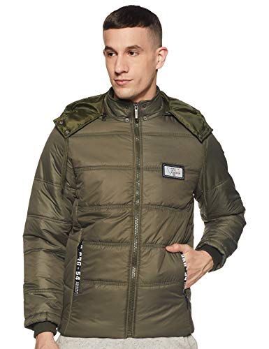 Cazibe Men Jacket (14931Bt_Olive_M)