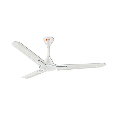 Orient Electric Laurel 1200 Mm Bee Star Rated Ceiling Fan For Home | High Speed | Designer | Rust Proof Blades | Smooth Motor Operation (White Chrome Pack Of 1)