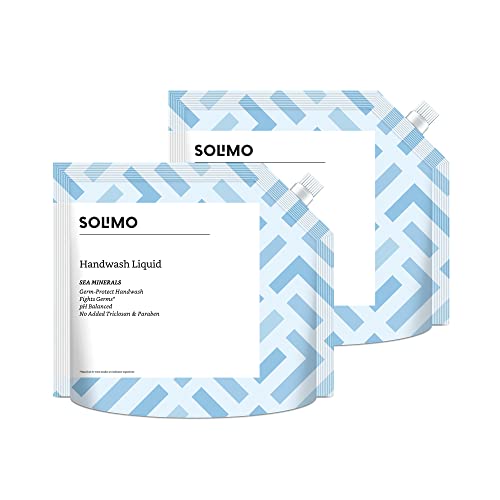 Amazon Brand – Solimo Handwash Liquid Refill, Sea Minerals – 1500 Ml X 2