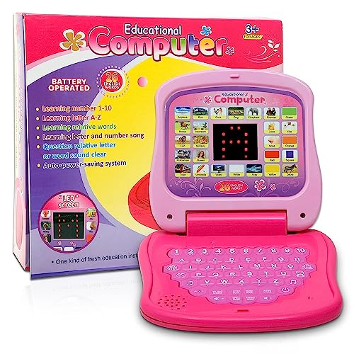 Graphene Kids Laptop For Learning Mathematics And English, Numeric And Alphabet Display With Various Modes, Educational Toy For Alphabets, Words, And Numbers,Fun Learning Experience