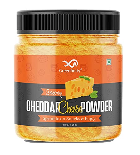 Greenfinity Cheddar Cheese Powder, 100G (Best For Make Delicious Cheese-Flavoured, Pop-Corn, Pizza, Pasta, French Fries Etc)