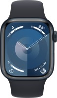 APPLE Watch Series 9 GPS 41mm Midnight Aluminium Case with Midnight Sport Band – M/L(Midnight Strap, Free Size)