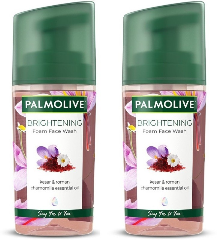 Palmolive Brightening Foam Facewash, 100Ml X 2 (200Ml) (Pack Of 2) Face Wash(200 Ml)
