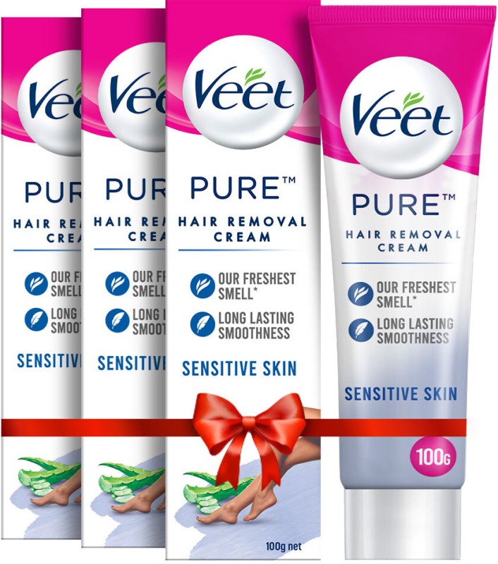 Veet Pure Hair Removal – Sensitive Skin Cream(300 G, Set Of 3)