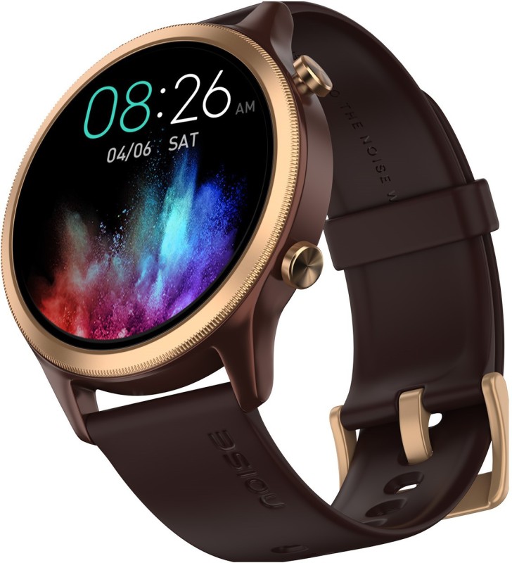 Noise Evolve 3 1.43″ Amoled Always-On Display With Bluetooth Calling, Metallic Design Smartwatch(Vintage Brown Strap, Regular)