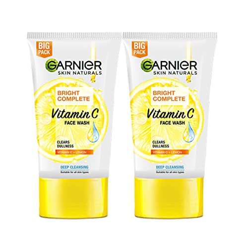 Garnier Skin Naturals Bright Complete Vitamin C Facewash, For Brighter And Glowing Skin – Suitable For All Skin Types – 150G (Pack Of 2)