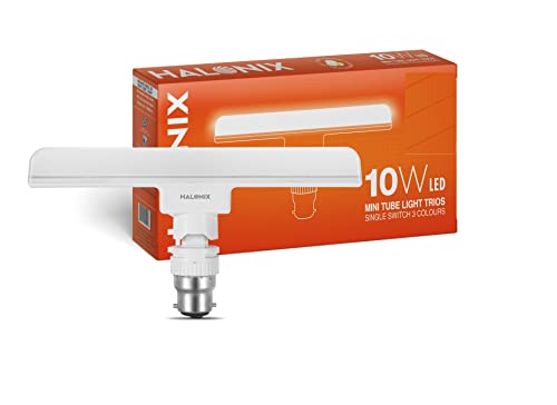 Halonix 10 Watts B22D Led Bulb Tube Light Cool White, Pack Of 1, T-Bulb