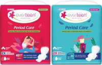 everteen Period Care XXL 40 Soft & 40 Dry Sanitary Pads Enriched With Neem and Safflower Sanitary Pad(Pack of 80)