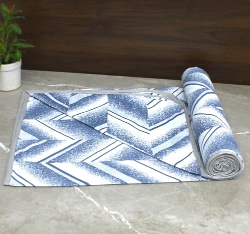 Rubix Home All Season Grey Super Comfortable Reversible 2 Ply Dohar Double Bed