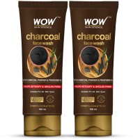 WOW SKIN SCIENCE Charcoal | Detoxifies Skin | Unclogs Pores | Lifts of Pollutants & Dirt Face Wash(200 ml)