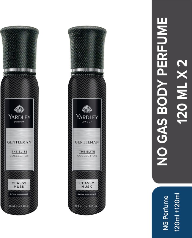 Yardley London Gentleman Classy Musk No Gas Body Perfume – 240 Ml(For Men)