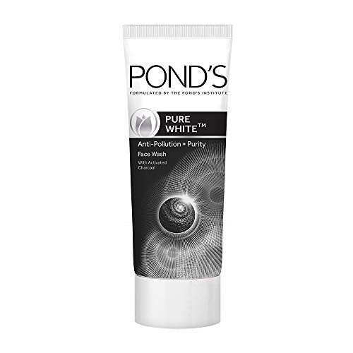 Pond’S Pure White Anti Pollution Activated Charcoal Face Wash, 200 G