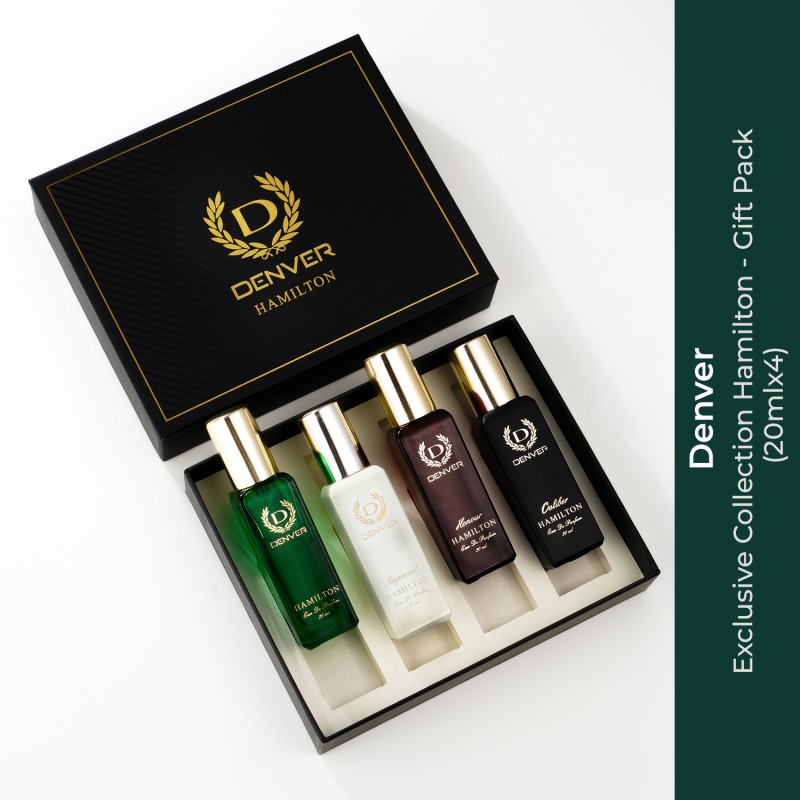 DENVER Hamilton EDP- SRK’s Favorite Luxury Gift Pack- 20ml x 4 Set Eau de Parfum – 80 ml(For Men)