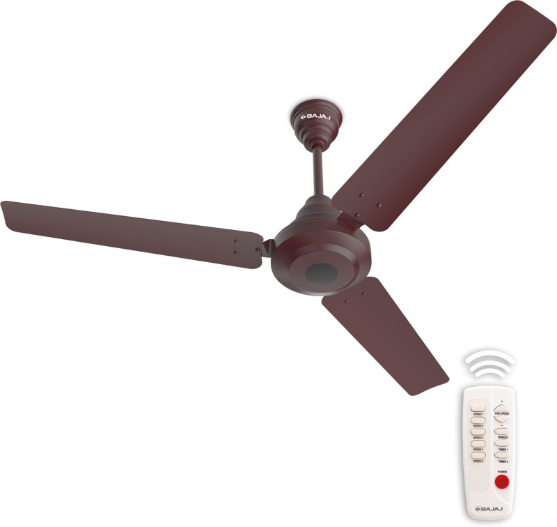 Bajaj Energos 5 Star 1200 Mm 3 Blade Ceiling Fan(Wine Red, Pack Of 1)