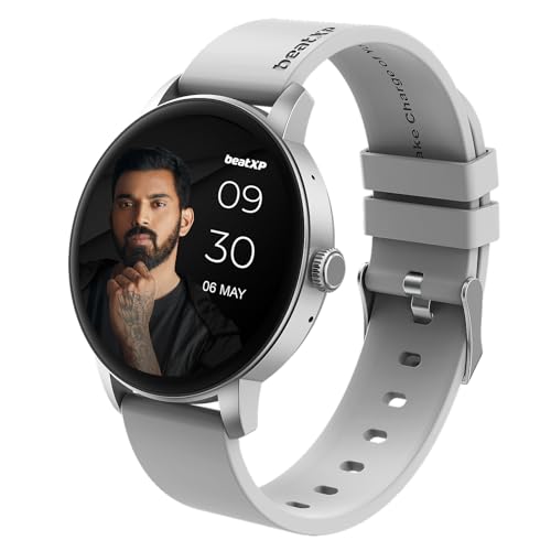 Beatxp Vector 1.30” Hd Display Bluetooth Calling Smart Watch, Rotary Crown, 320 * 320Px, 60Hz Refresh Rate, 100+ Sports Modes, 24/7 Health Tracking (Silver)