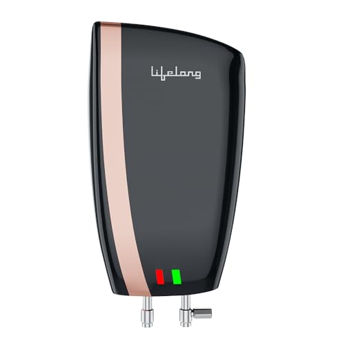 Lifelong Instant Geyser 5 Litre – Instant Water Heater For Home – 3,000 W Electric Mini Geyser Suitable For Kitchen & Bathroom- Small Geyser With 6.5 Bar Pressure Vertically Mounted On Wall (Lliwh105)