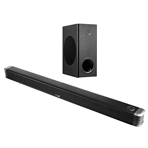 Boat Aavante Bar 1800 120W 2.1 Channel Bluetooth Soundbar Signature Sound, Wireless Subwoofer, Multiple Connectivity Modes, Entertainment Modes(Premium Black)