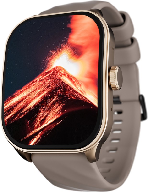 Fastrack Revoltt FS1 Pro|World’s First,1.96″ Super AMOLED|Highest Resolution|BT Calling Smartwatch(Beige Strap, Free Size)