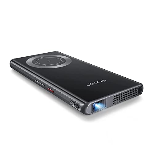 Yaber Pico T1 Mini Pocket Projector With Wifi And Bluetooth, With Power Bank 0.52″ Ultra-Thin, 1080P Support Built-In Speaker, Compatible W Phone/Ipad/Laptop (Yaber Pico T1)