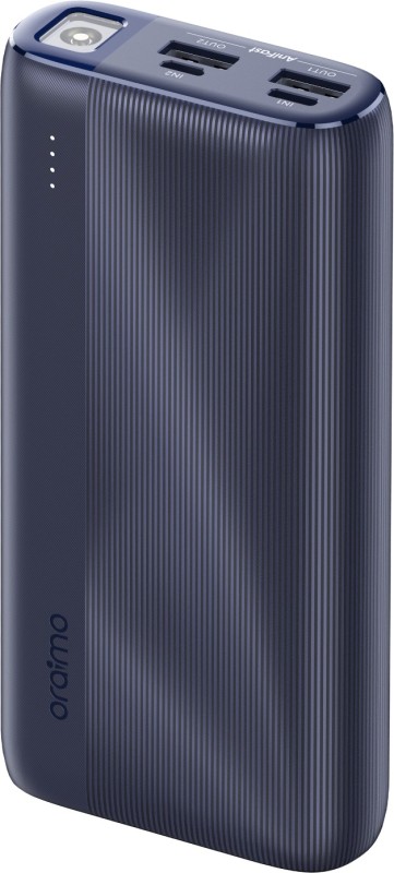ORAIMO 20000 mAh 12 w Power Bank(Blue, Lithium Polymer, Fast Charging for Mobile)