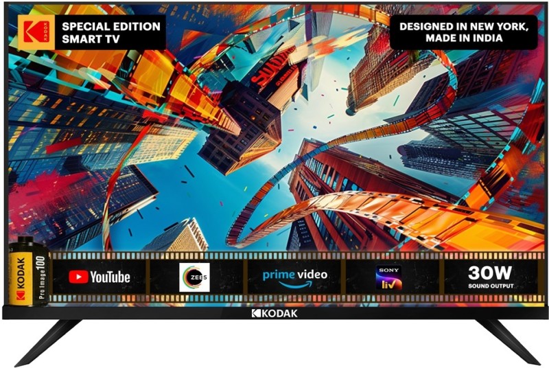 KODAK 108 cm (42.51 inch) Full HD LED Smart Linux TV(43SE5004BL)