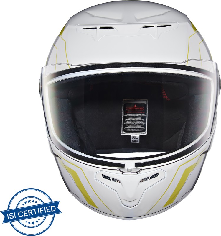 ROYAL ENFIELD F/F TPEX CAMO PRINTED MLG GLOSS WHITE (L) 58 CM Motorbike Helmet(GLOSS WHITE)