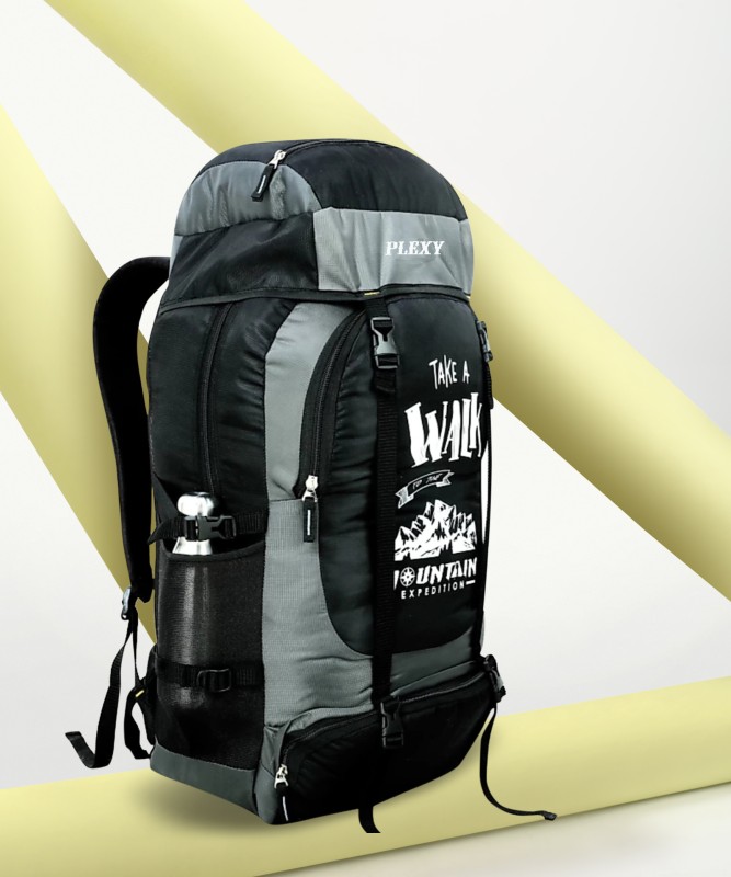 PLEXY UNISEX Water Proof Mountain RucksackHiking/Trekking/Camping Bag 60 L Laptop Backpack(Grey)