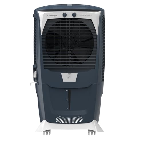 Crompton Ozone Royale 75 Litres Desert Air Cooler For Home | Large & Easy Clean Ice Chamber | High Density Honeycomb Pads | Everlast Pump | Humidity Control | Auto Fill & Drain Function