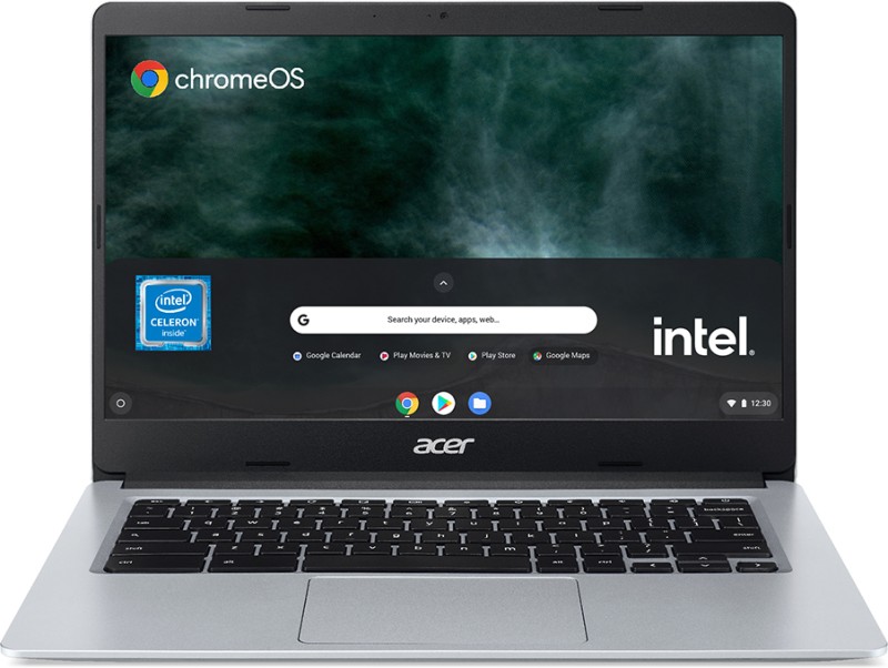 Acer Intel Celeron Dual Core N4500 – (8 GB/64 GB EMMC Storage/Chrome OS) CB314-3H-COBZ Chromebook(14 inch, Silver, 1.45 Kg)