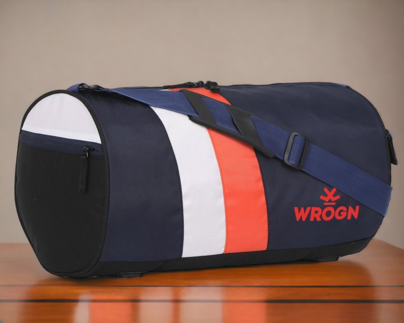 WROGN (Expandable) Trendy Men & Women-Black-Sport Duffel Gym Duffel Bag travel bag Fit Fitness-Blue Gym Duffel Bag