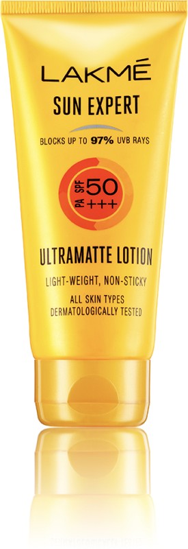Lakmé Sunscreen – SPF 50 PA++ PA+++ 9 To 5 Sun Expert Super Matte(100 ml)
