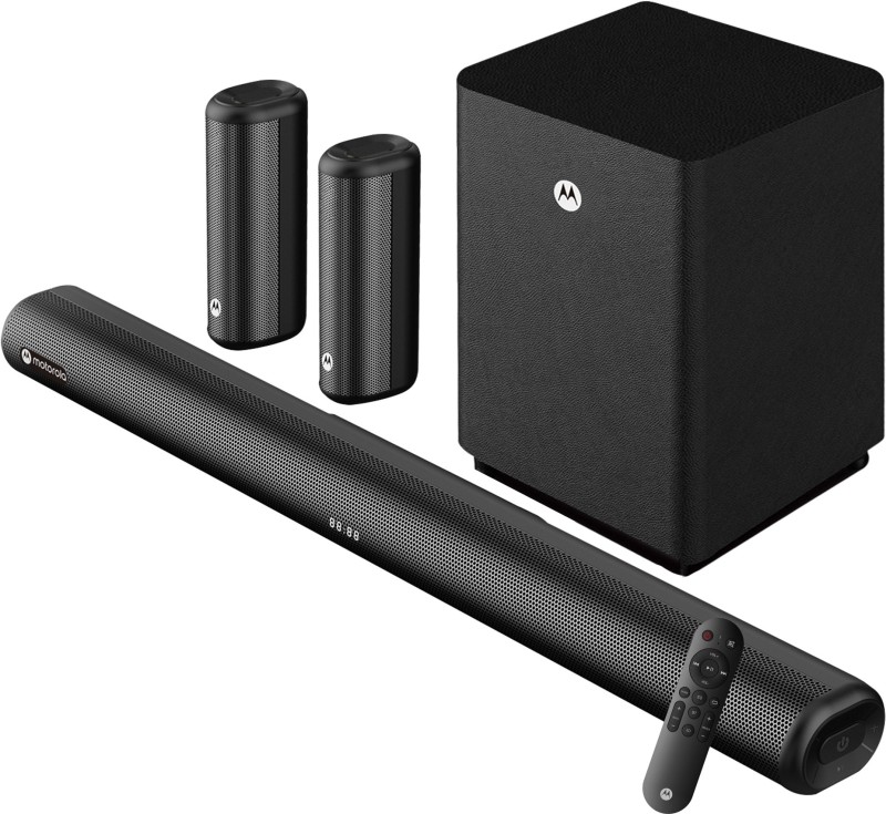 MOTOROLA AmphisoundX 350 W Bluetooth Soundbar(Black, 5.1 Channel)