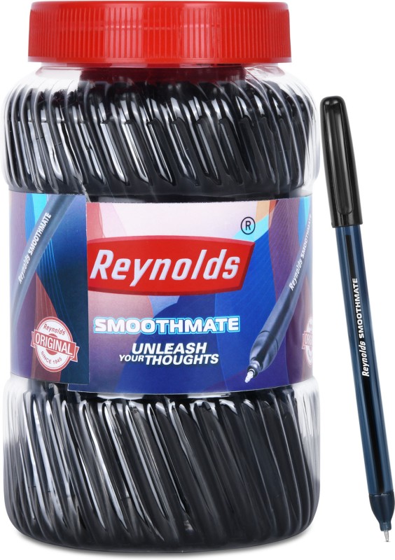 Reynolds SmotthMate Ball Pen(Pack of 50, Black)