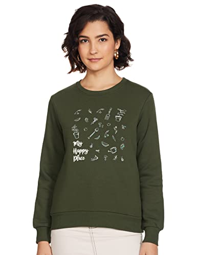 Amazon Brand – Eden & Ivy Women’S Cotton Blend Round Neck Sweatshirt (Ei-Aw22-Swsh-02_Mint_L)