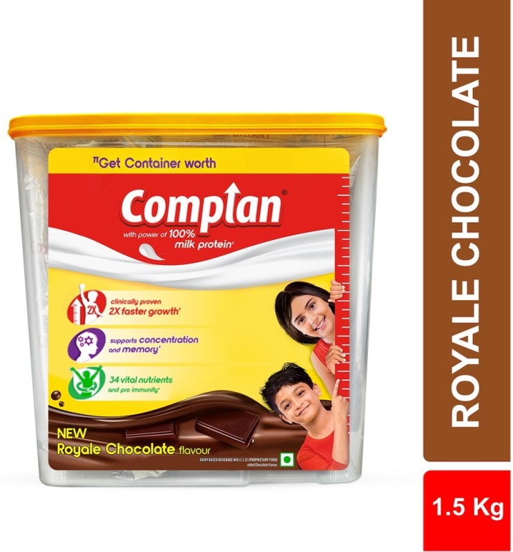 COMPLAN Nutrition Drink Powder for Children Royale Chocolate Flavour, Jar(1.5 kg)