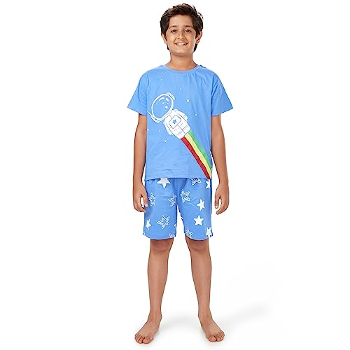 Yougotplanb Plan B Space Shorts & Tee Nightsuit – Glow In The Dark