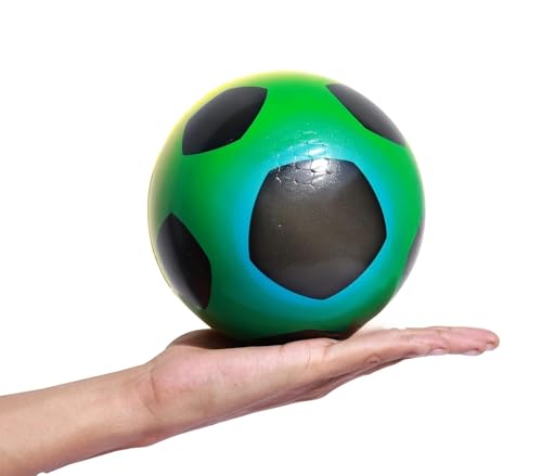 Graphene Big Size Football Soccer Ball Soft Squeeze Foam Sponge Jumping Ball 15Cm Educational Light Weight Non Toxic Bouncing Ball For Kids (Pack Of 1) Multicolour