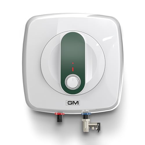 GM Nue+ 10L Water Heater, High-Efficiency Water Geyser – Quick Hot Water, Energy-Saving, Rustproof Body, and Safety Features – Coral