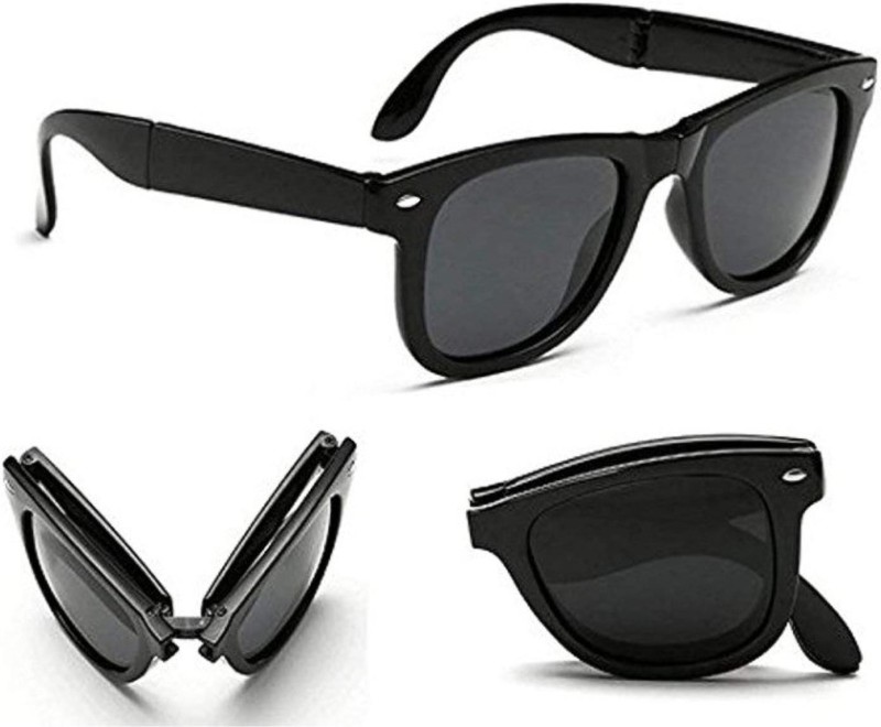 Shadesforyou Wayfarer Sunglasses(For Men & Women, Black)