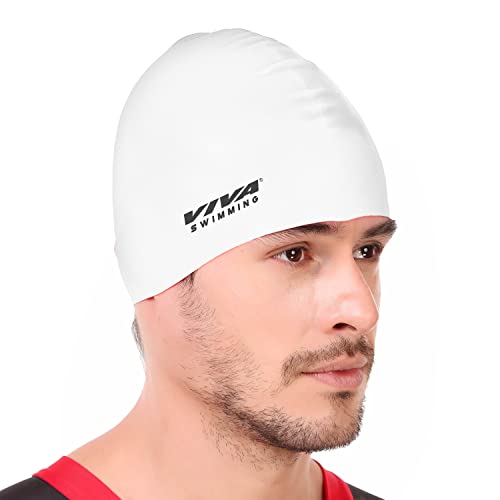 Viva Sports Swimming Cap (White)