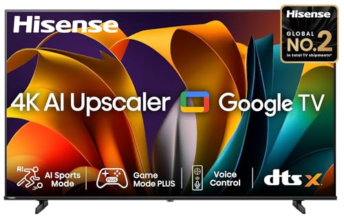 Hisense 108 Cm (43 Inches) E6N Series 4K Ultra Hd Smart Led Google Tv 43E6N (Black)