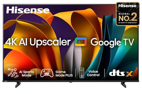 Hisense 139 Cm (55 Inches) E6N Series 4K Ultra Hd Smart Led Google Tv 55E6N (Black)