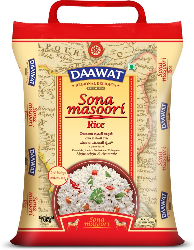 Daawat Premium Sona Masoori Rice(10 kg)