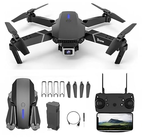 4K Foldable Drone With Dual Camera, 5G Wifi, Obstacle Avoidance, Brushless Motor, Gesture Control, Black