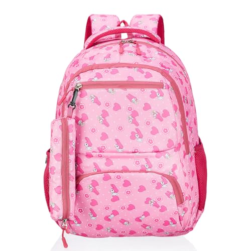 Amazon Basics 26 L School Backpack for Boys & Girls | 4 Compartments with Durable Zippers and Back Padding | For School, Travel and Outdoors | 32 L x 18 W x 45 H cm